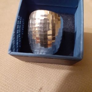 JCM STERLING SILVER MIRROR RING SIZE 9